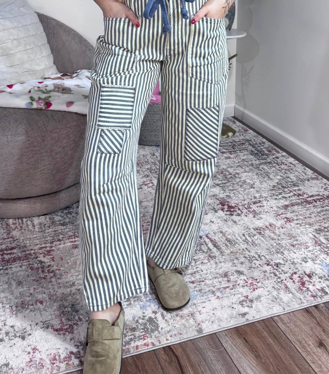 Bibi - Benny Twill Barrel Pants