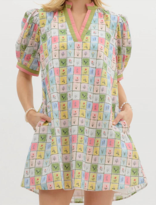 Entro - Floral Window Panel Dress