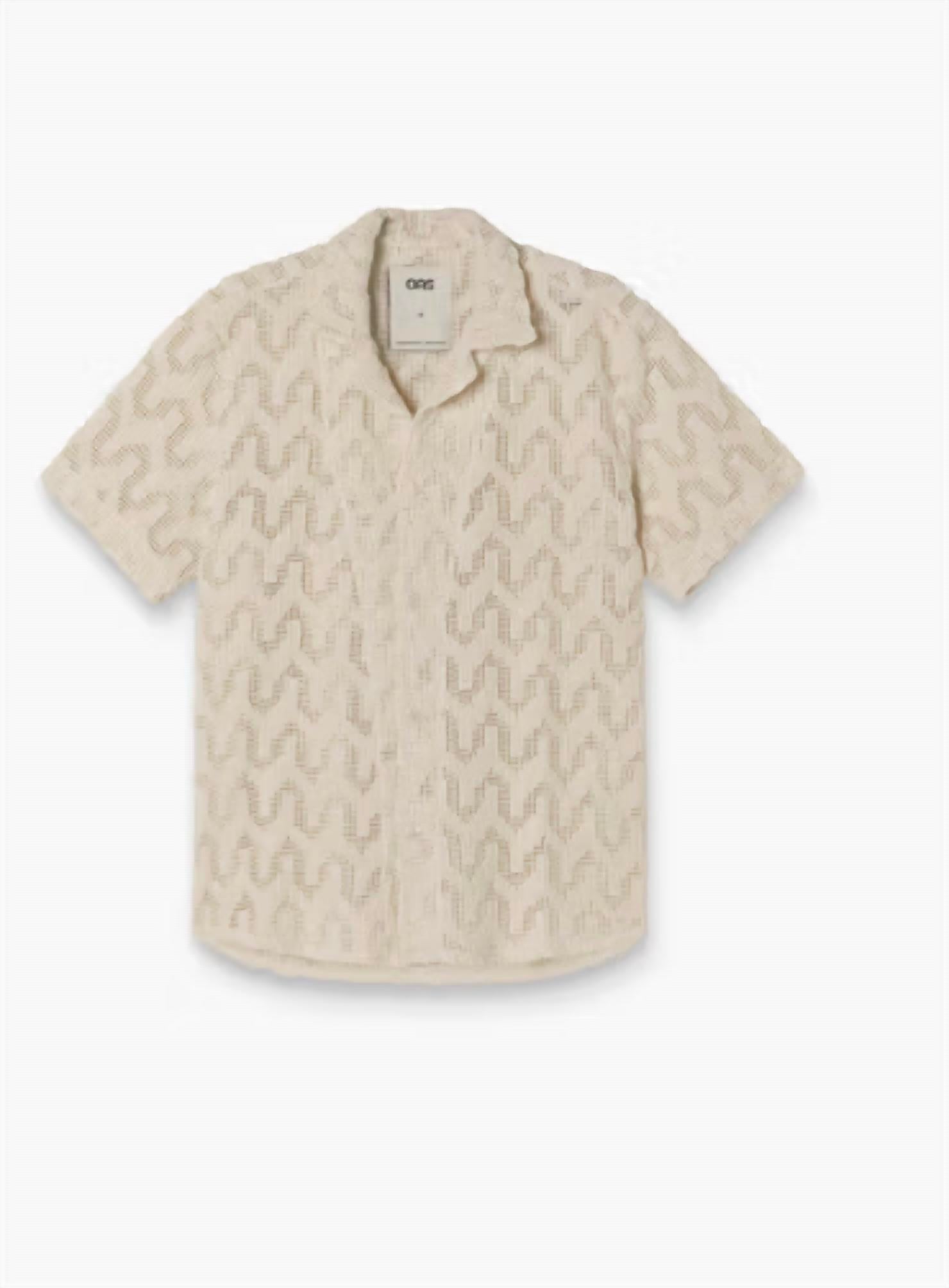 OAS Women's Cuba Crochet Shirt in atlas - men's t-shirt