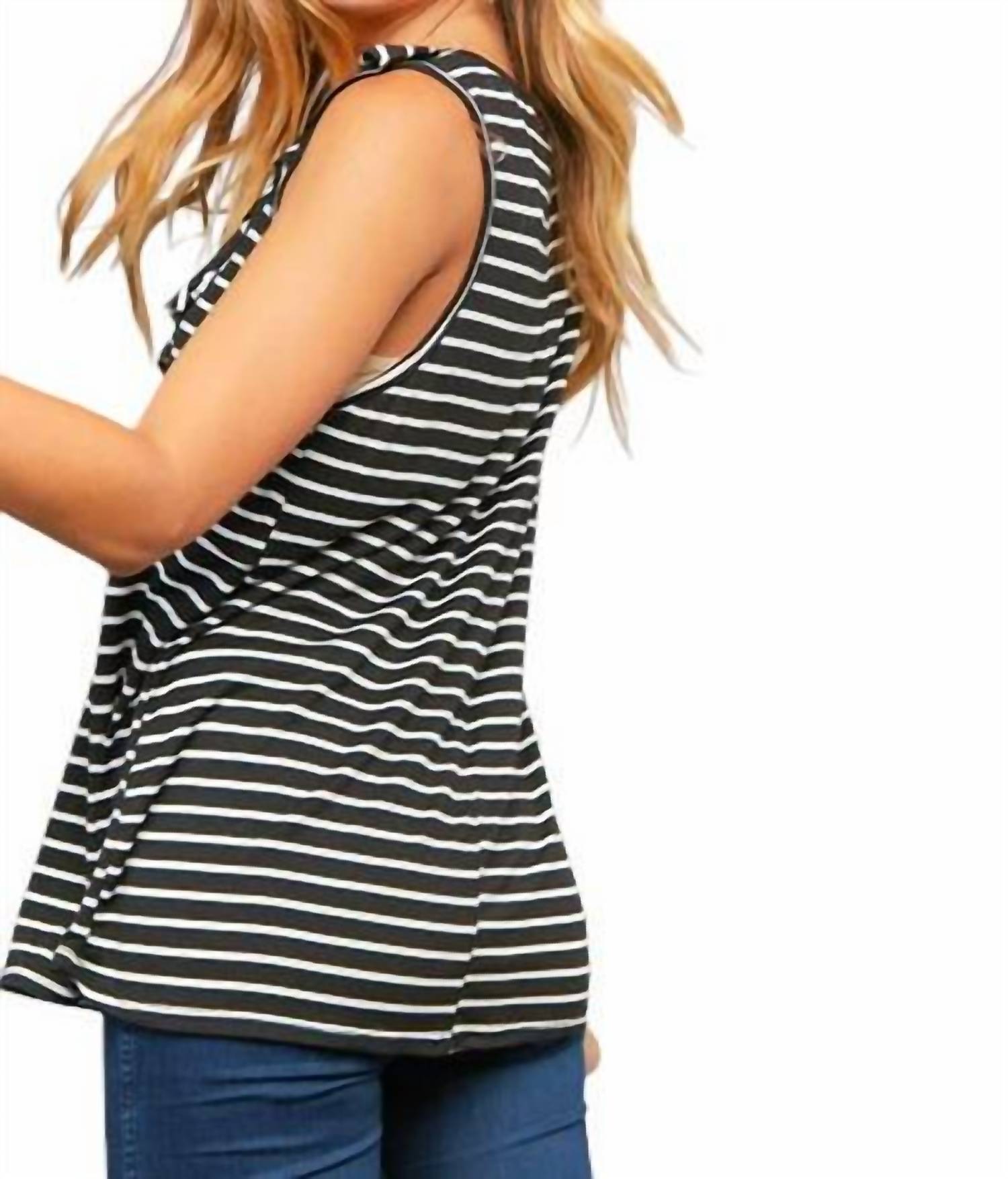 Haptics - RUFFLE BABYDOLL KNIT TOP