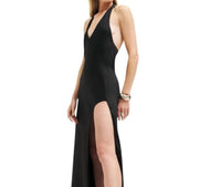 Reformation - Meral Halter Maxi Slit Gown