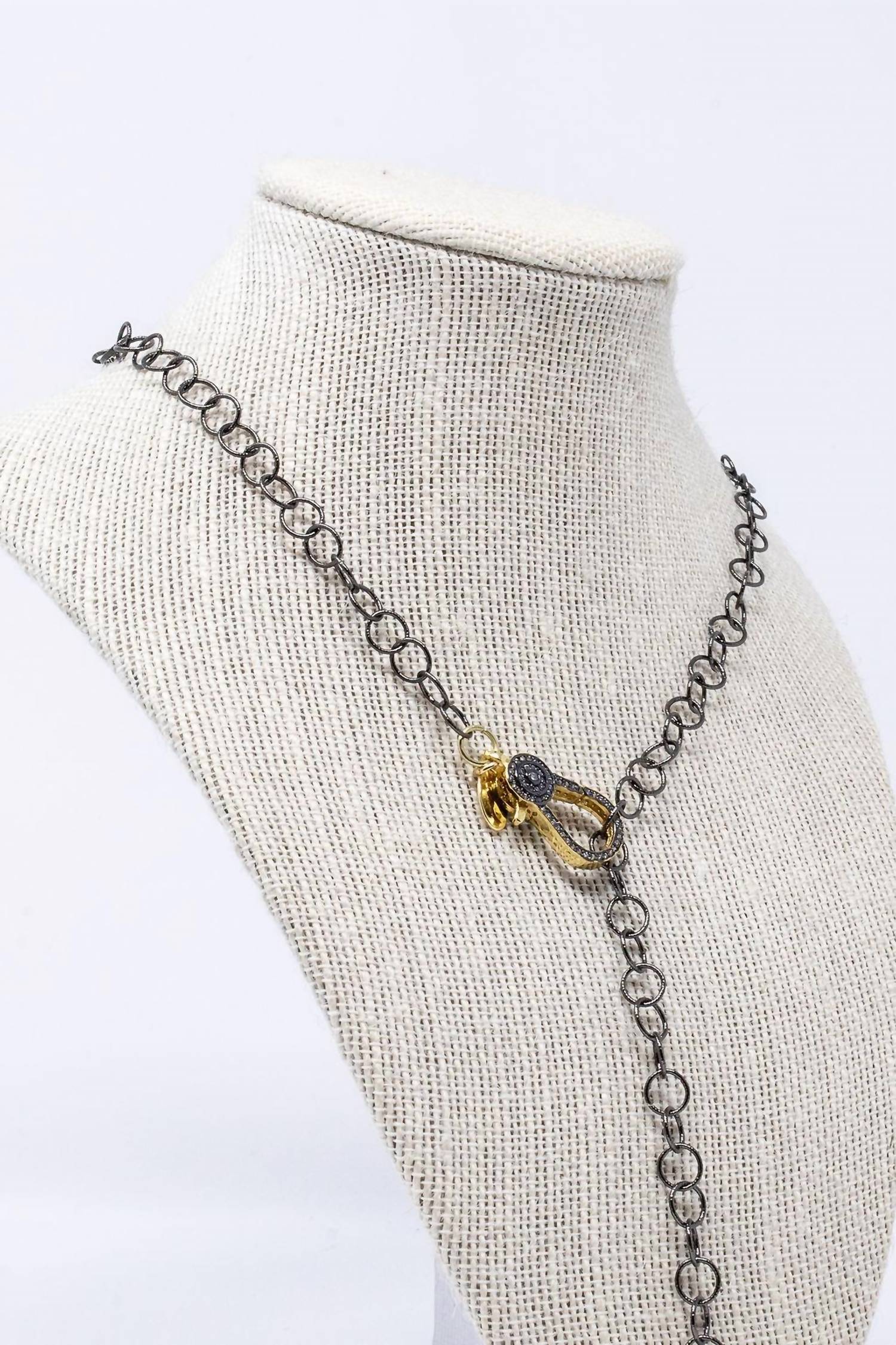 Mary Kathryn Designs - Women's Jordie Two-toned Clasp Lariat Necklace