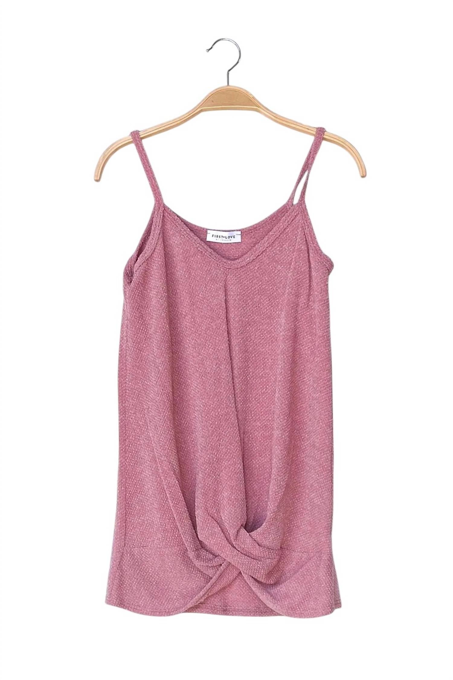 First Love - Twist Front Tank Top