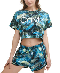 Calvin Klein - Activewear Performance Cropped Printed T-shirt