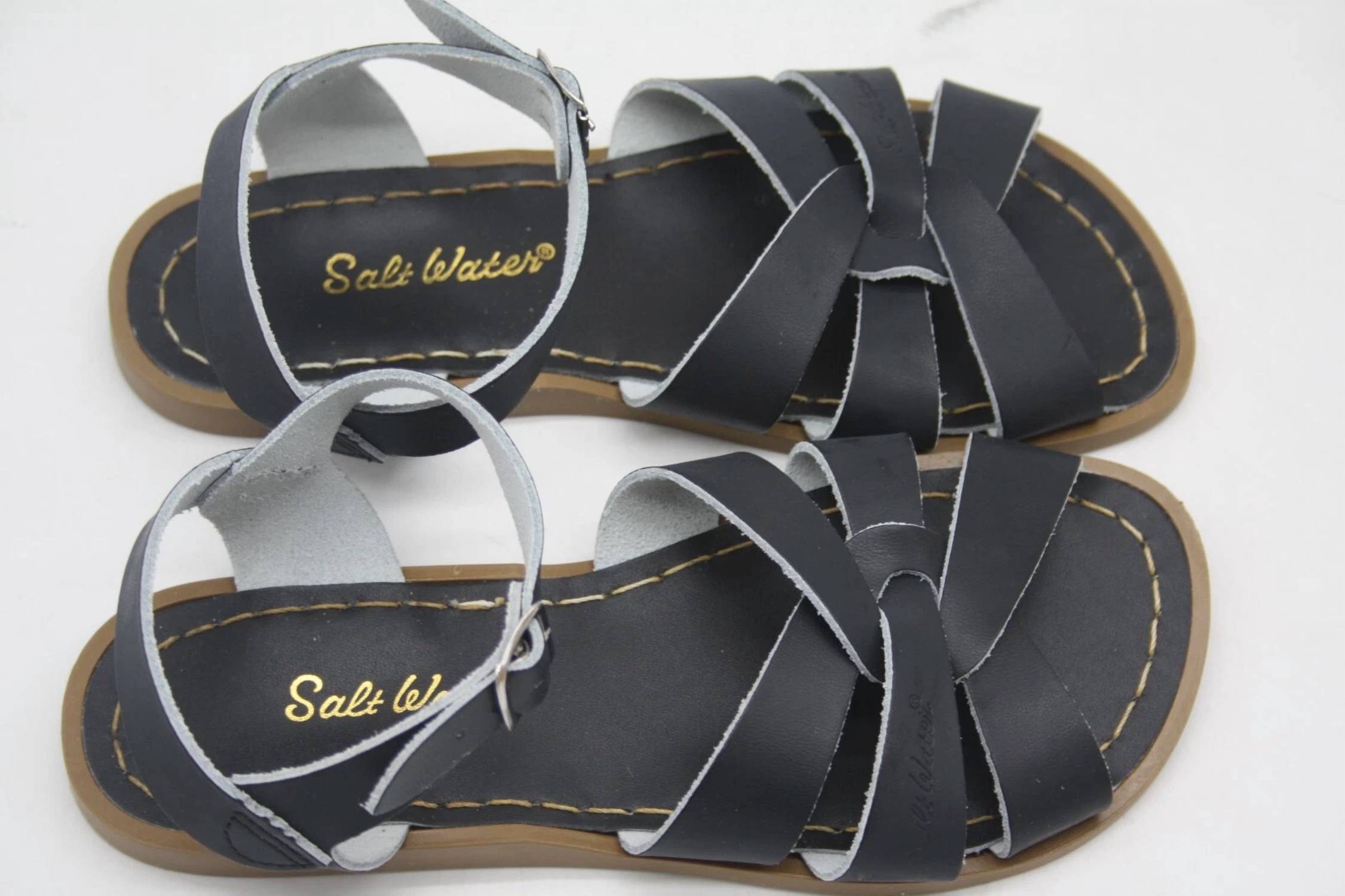 Salt Water Sandals - Women's Original Slides Leather Buckle Sandals