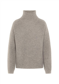 0039 Italy - Women's Lona Mock Neck Wool Blend Sweater