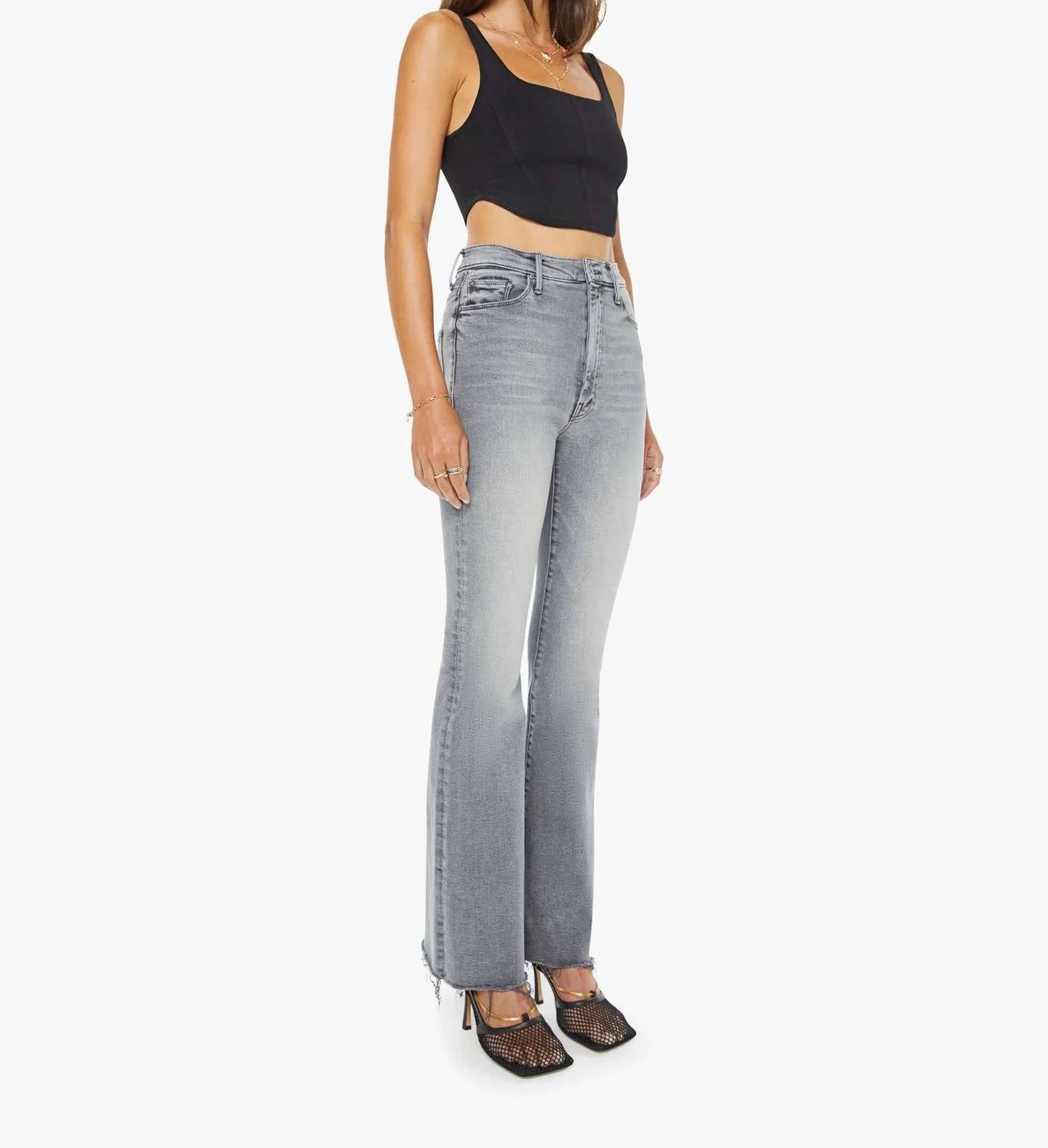 Mother - High Waisted Weekender Fray Hem Jeans