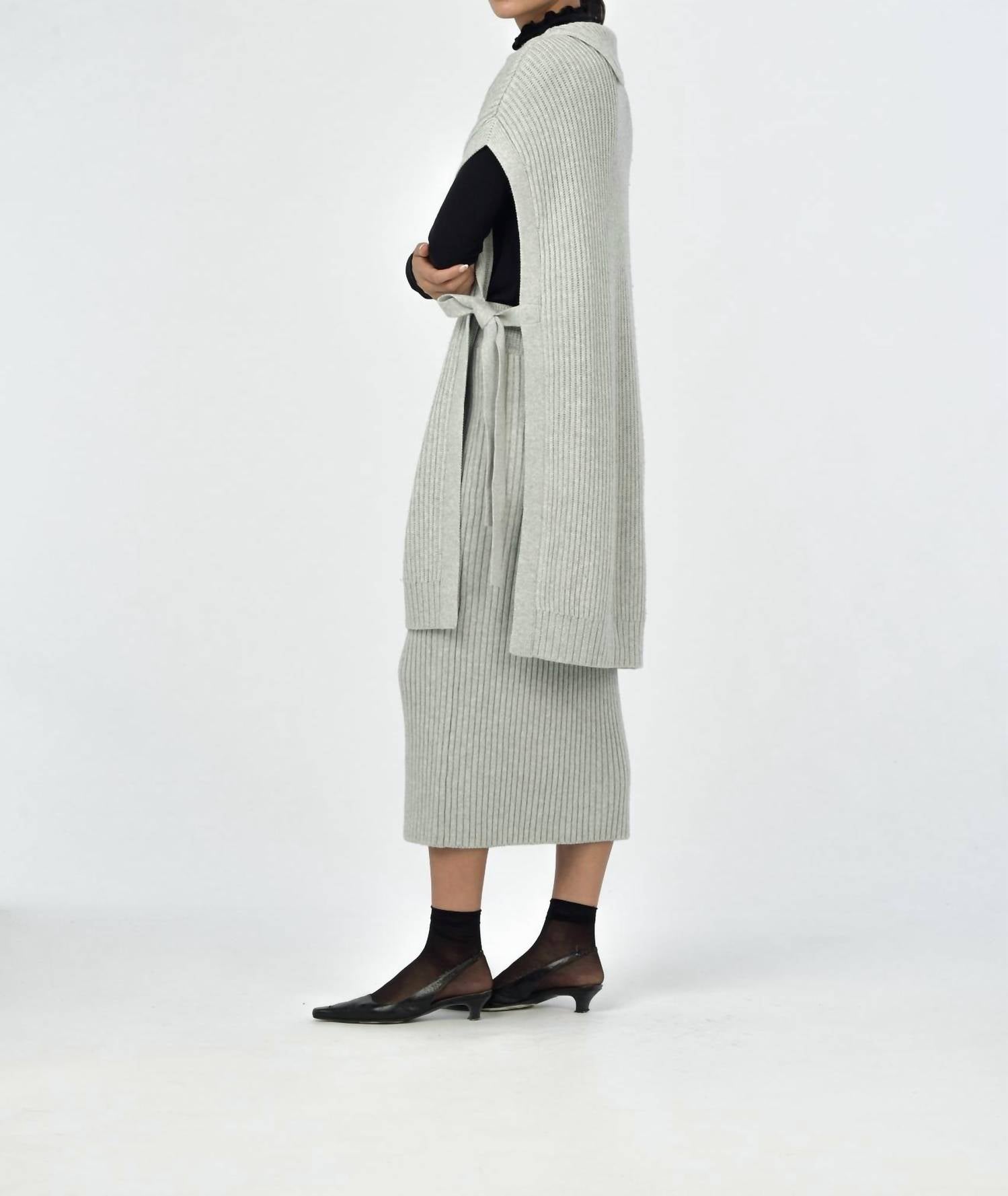 Paper Label - Ophelia Turtle Neck Poncho Sweater