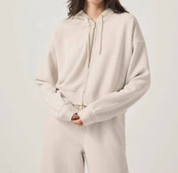 Splendid - Waffle Scuba Zip-Up Pullover