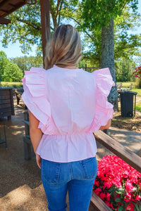 Bucketlist - Blushing Ruffle Blouse