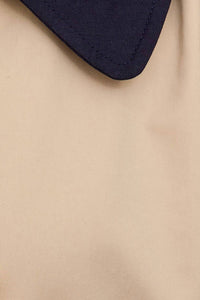 Le Lis - Raglan Sleeve Contrast Collar Oversized Trench Coat