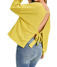Painted Threads - Alexia Pullover Open-Back Sweater