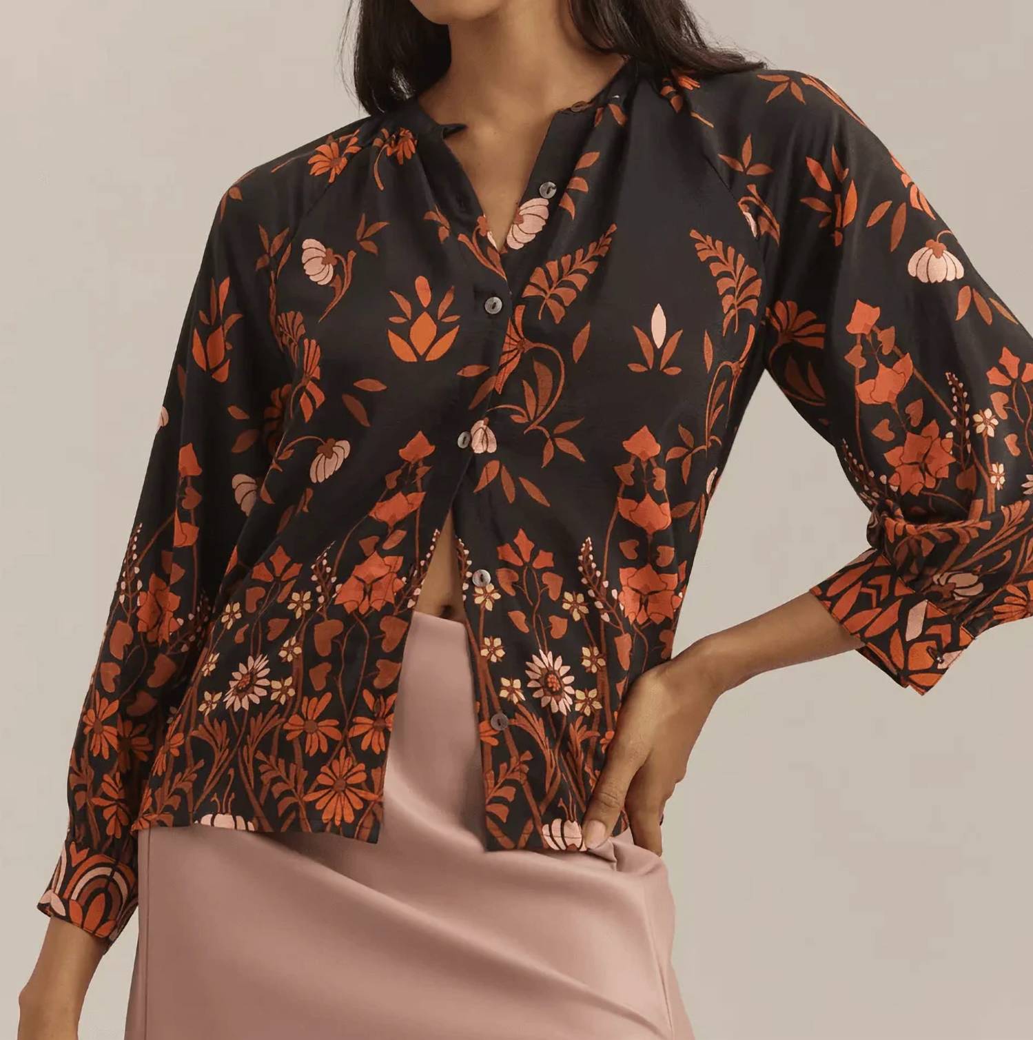 Banjanan - Leonie Button Front Top