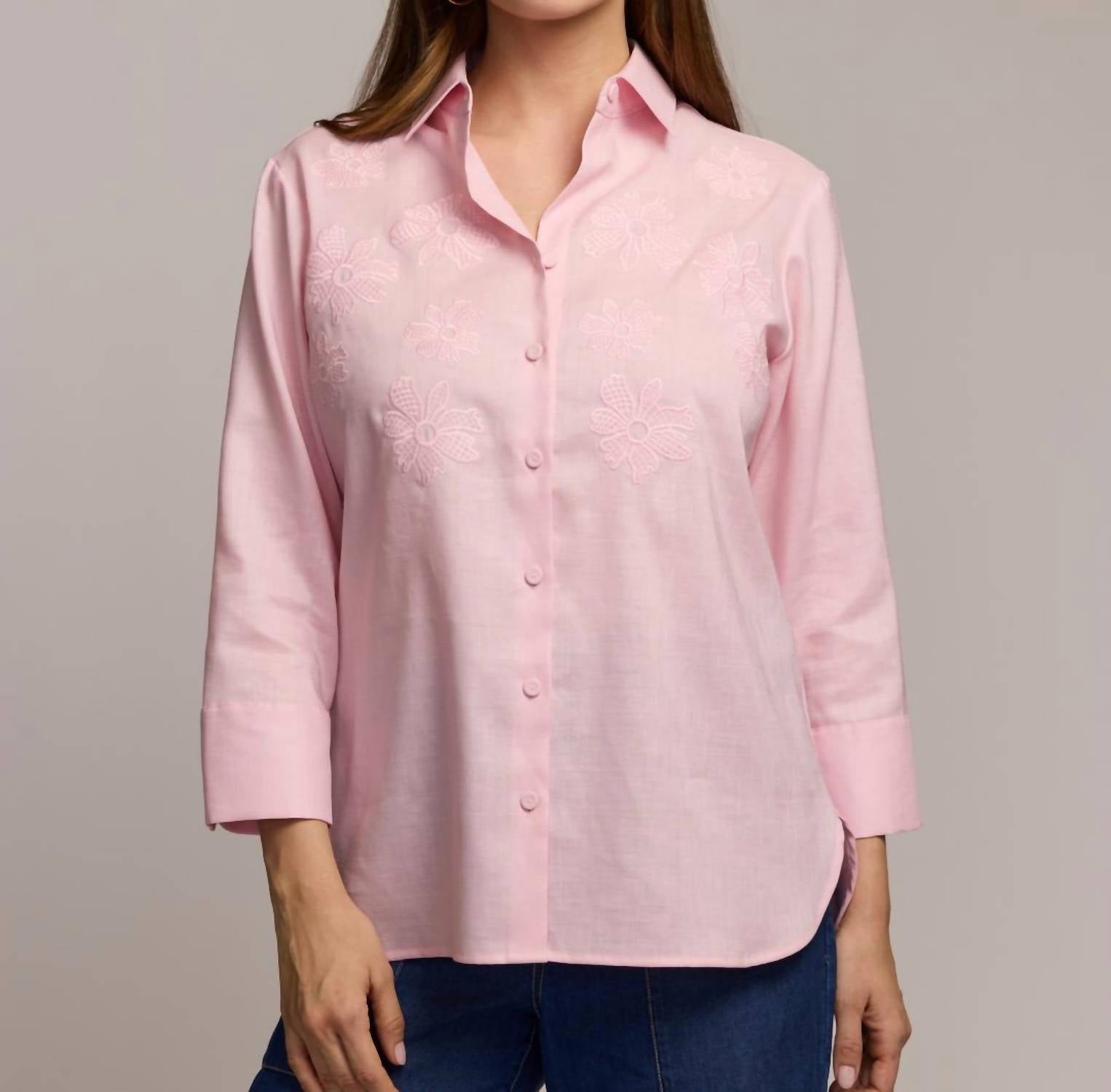 Hinson Wu - Margot 3/4 Sleeve Linen Shirt