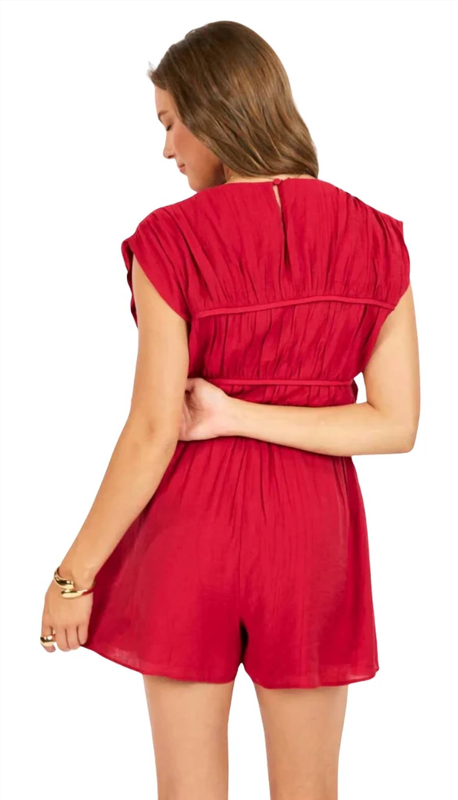 Sadie & Sage - Erin Romper With Tie Detail