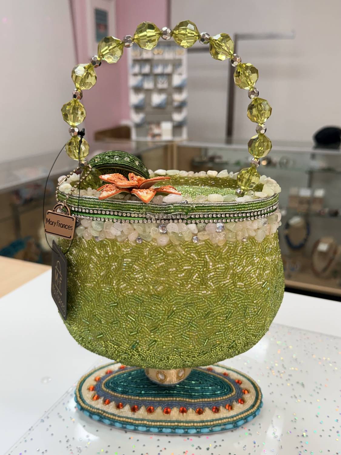 Mary Frances - Salty Beaded Handbag
