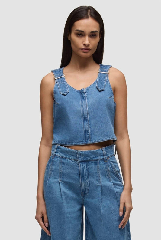 Hudson - Denim Buckle Vest