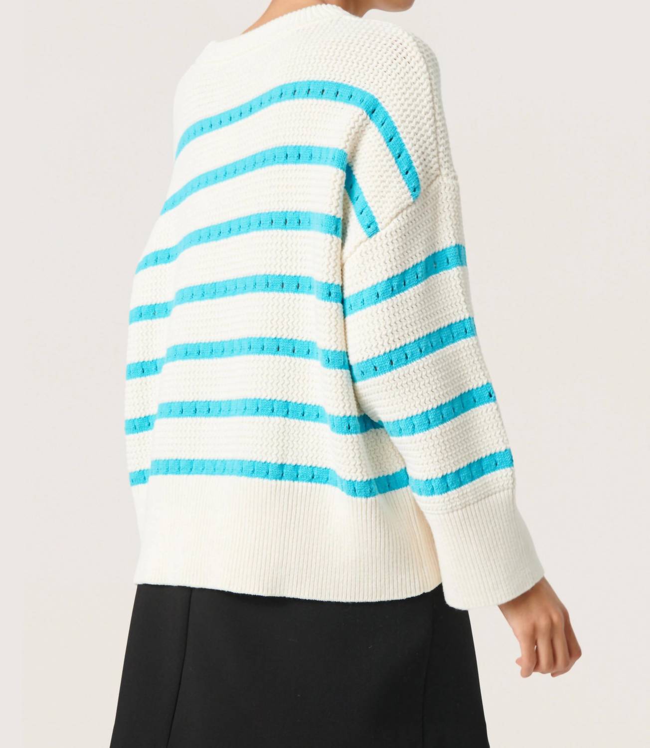 Soaked In Luxury - Ravalina Stripes Casual Fit Pullover