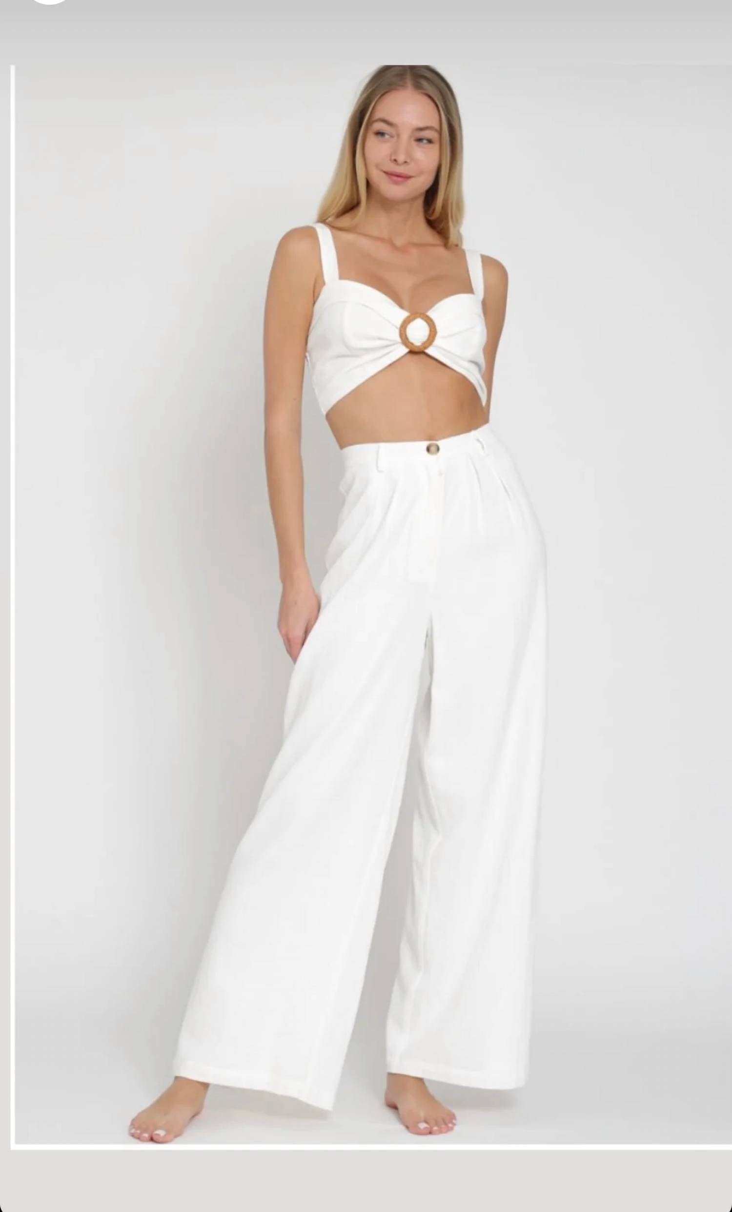 Aakaa - Sofia Linen Pants Set