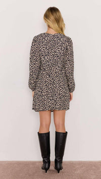 MINKPINK Elka Long Sleeve Mini Dress in floral - women's dress - detail view
