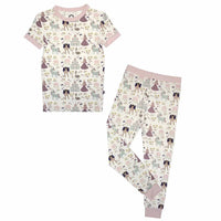 Emerson And Friends - Once Upon A Time Bamboo Short Sleeve Pajama Pant Set