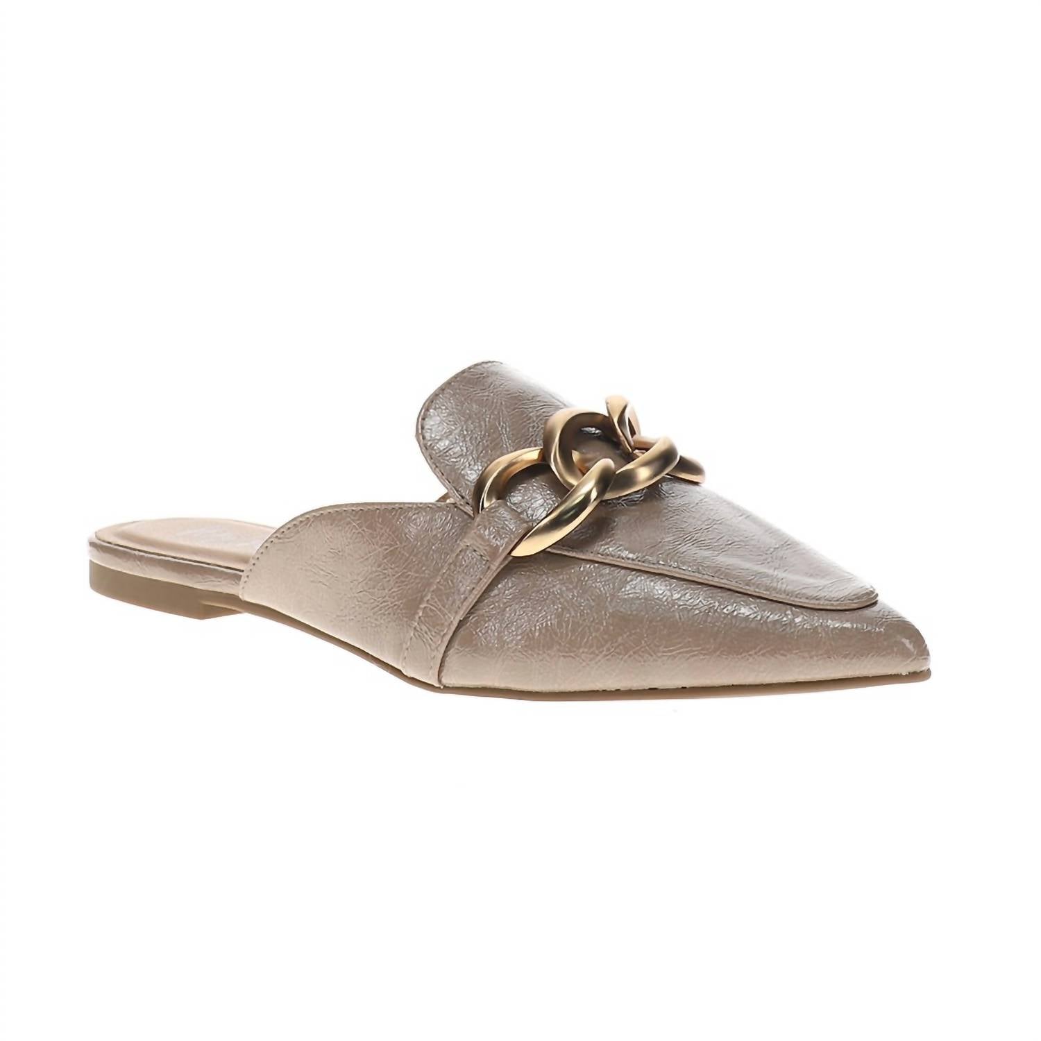 Corkys Footwear Women's Playin For Keeps Slip On Mules in taupe - women's shoe - detail view