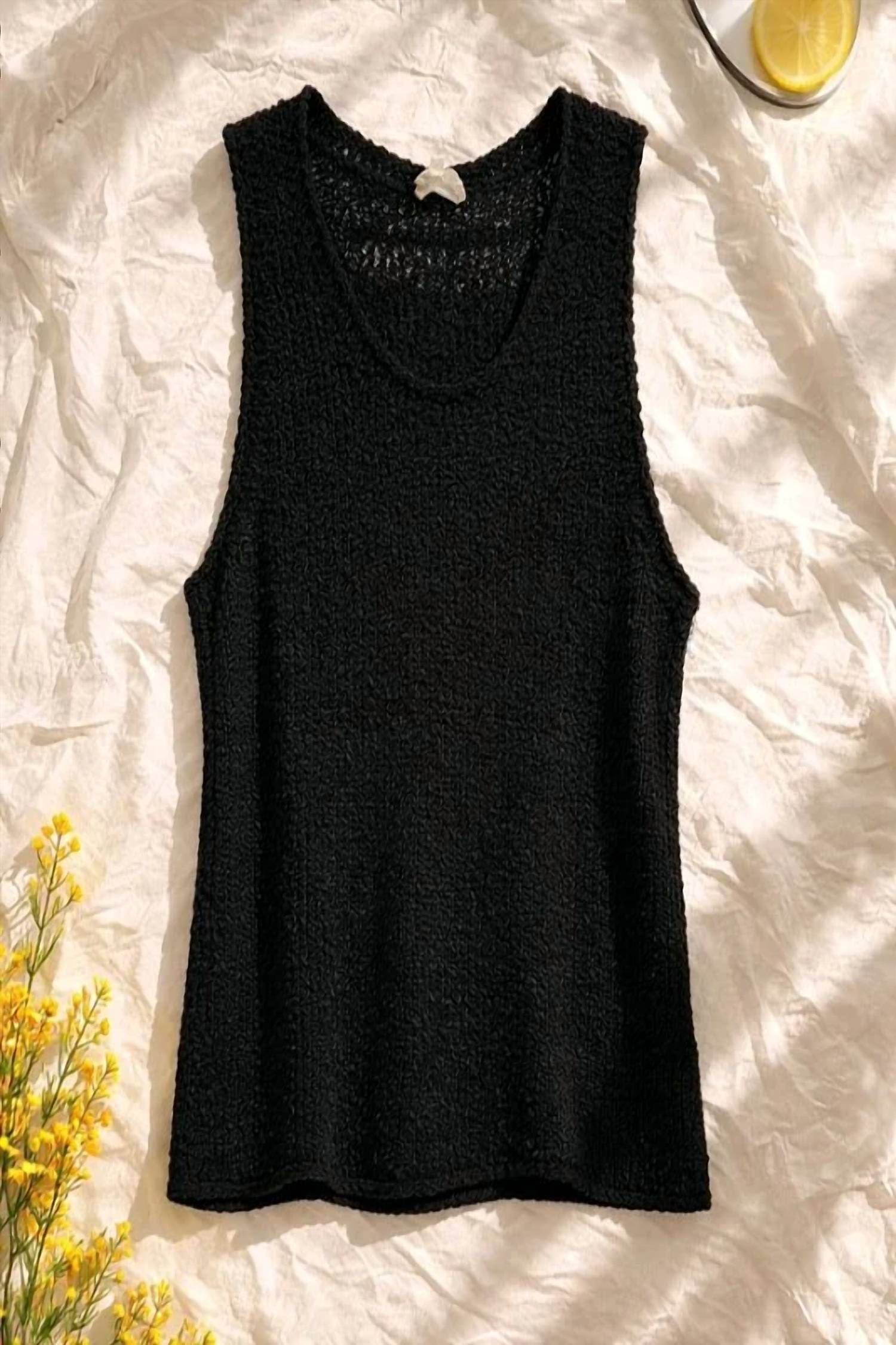 Jade By Jane - Women's Solid Sweater Tank Top