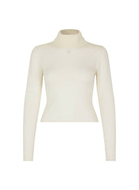 The Garment Bergen Turtleneck Blouse in cream - women's blouse - view 5