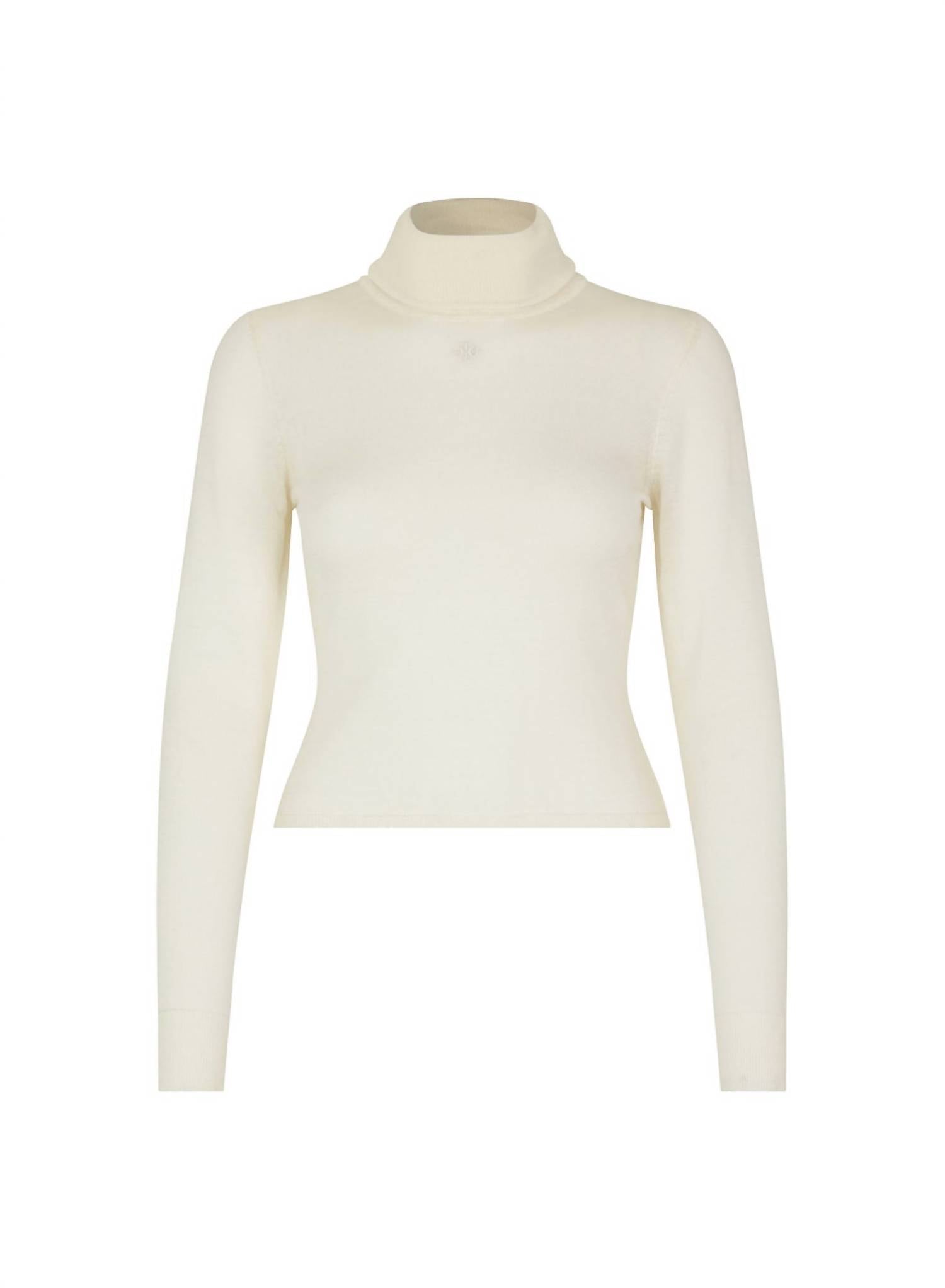 The Garment Bergen Turtleneck Blouse in cream - women's blouse - view 5