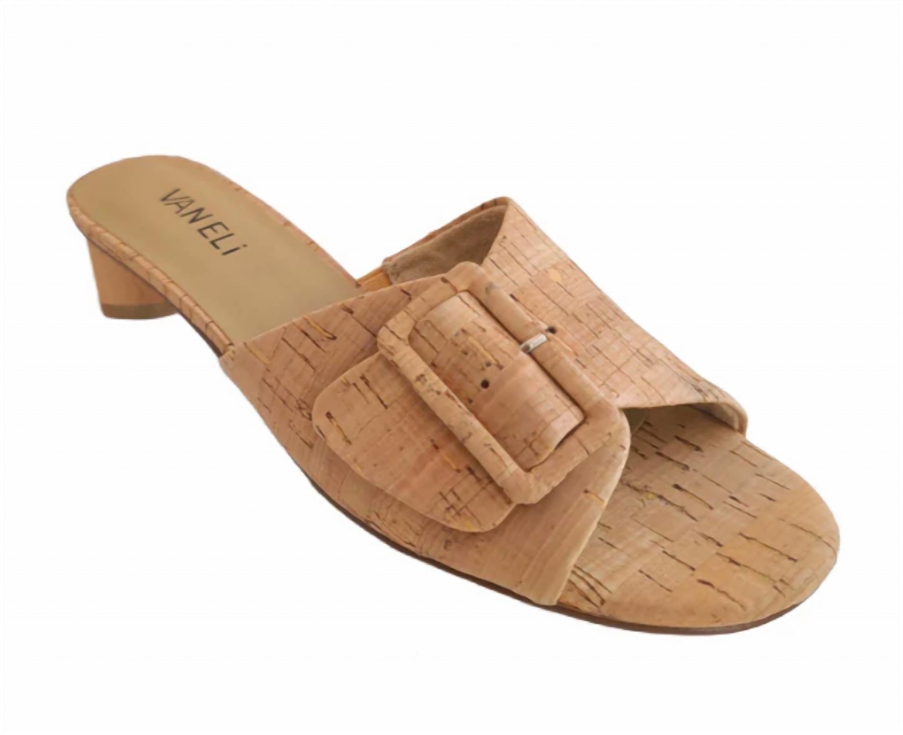 Vaneli - Women's Buckle Strap Slide Sandal