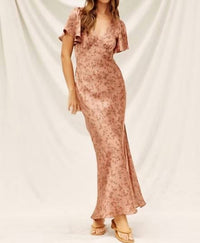 Dress Forum - Go Get Em Flutter Sleeve Midi Dress