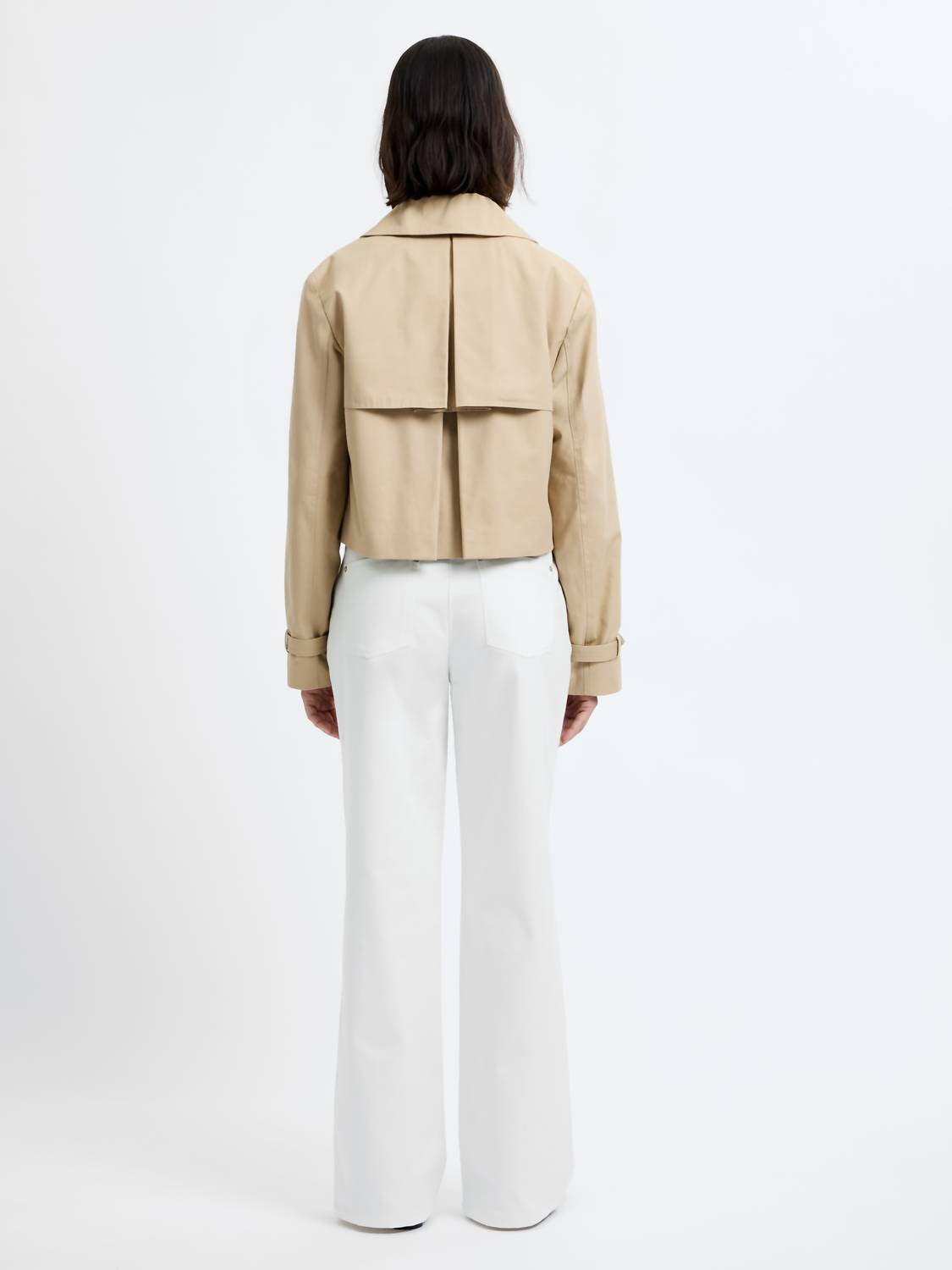 French Connection - Cropped Twill Trench Coat