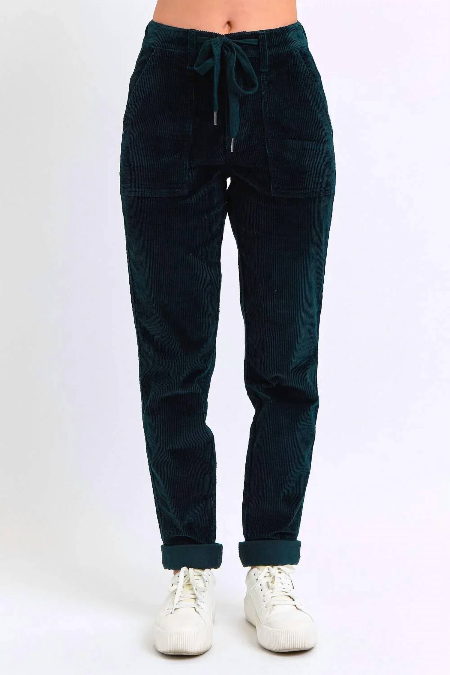 Judy Blue - High Waisted Corduroy Cuffed Jogger