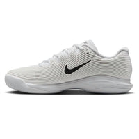 NIKE Women's Zoom Vapor 12 Hard Court Tennis Shoes in white black summit white - women's shoe - detail view