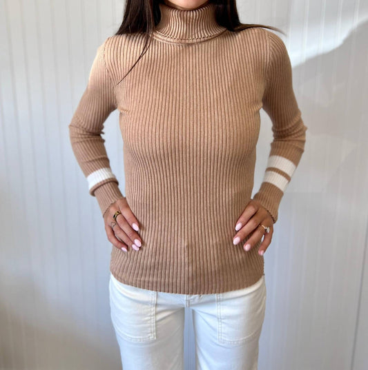 J. Society - Striped Ribbed Sweater