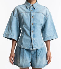 Haikure - Lilas Denim Top
