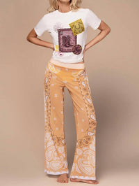 Ola Azul - Violet Oasis Wide Leg Pants