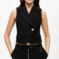 Ganni - Bonded Crepe Vest