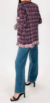 L'Agence - Kastoria Fringe Trim Cardigan