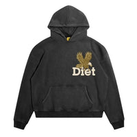 Diet Starts Monday Men's Winged Eagle Hoodie in vintage black - men's shirt