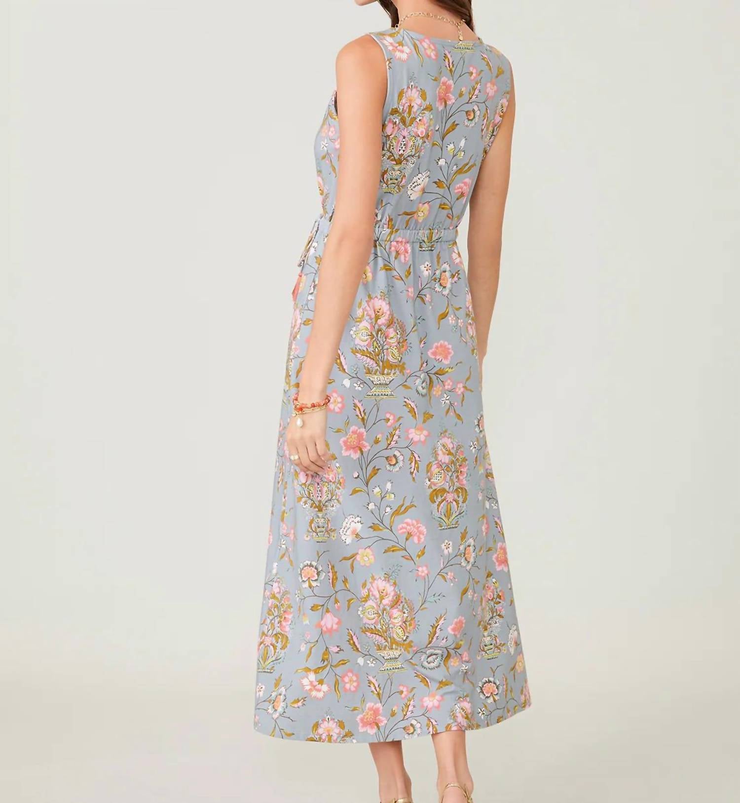 spartina 449 Jane Jaradinere Lenea Maxi Dress in multi 1 - women's dress - detail view