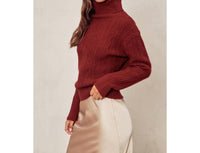 Dress Forum - Cable Turtle Neck Sweater