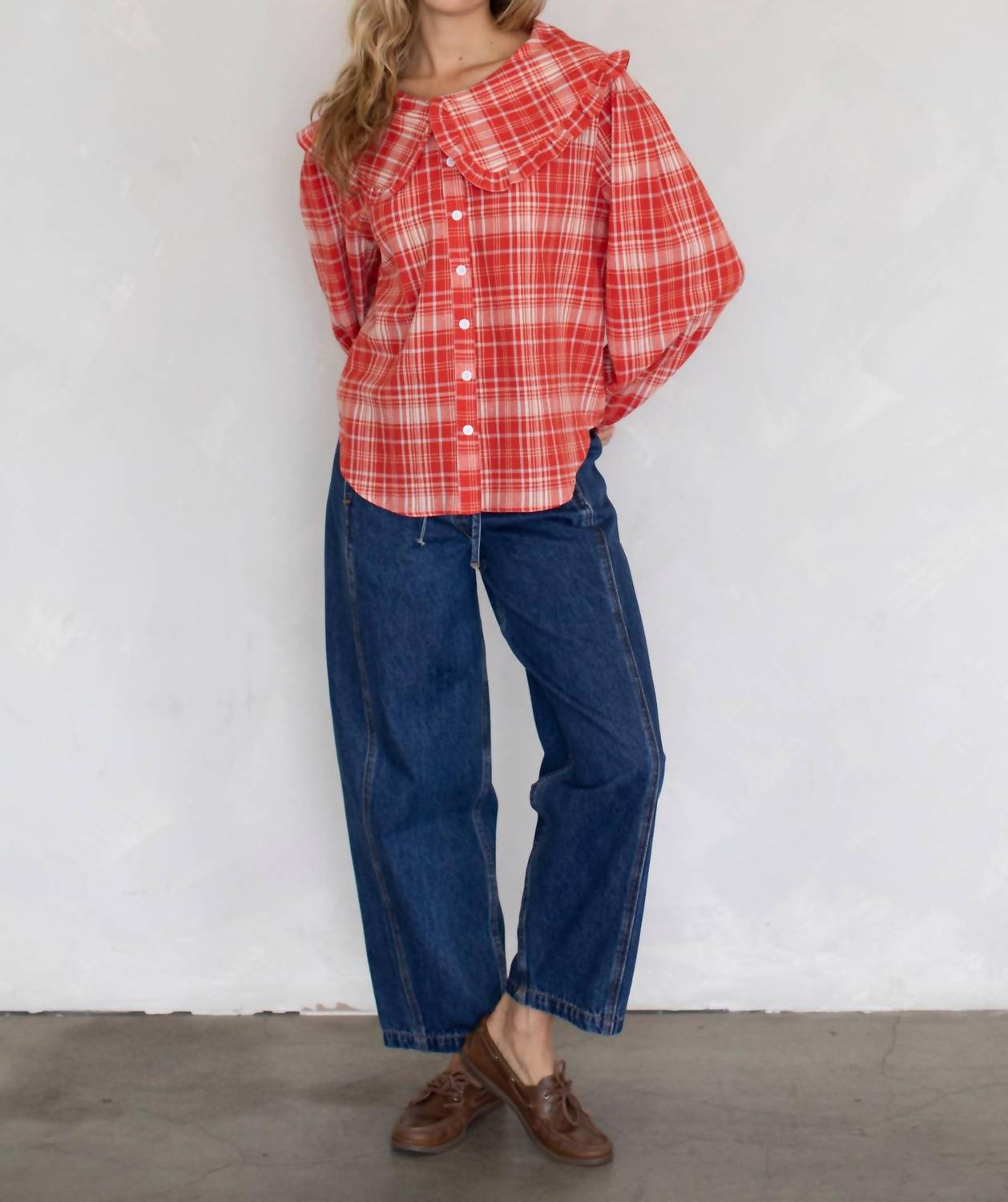 Things Between - Ren Plaid Long Sleeve Top