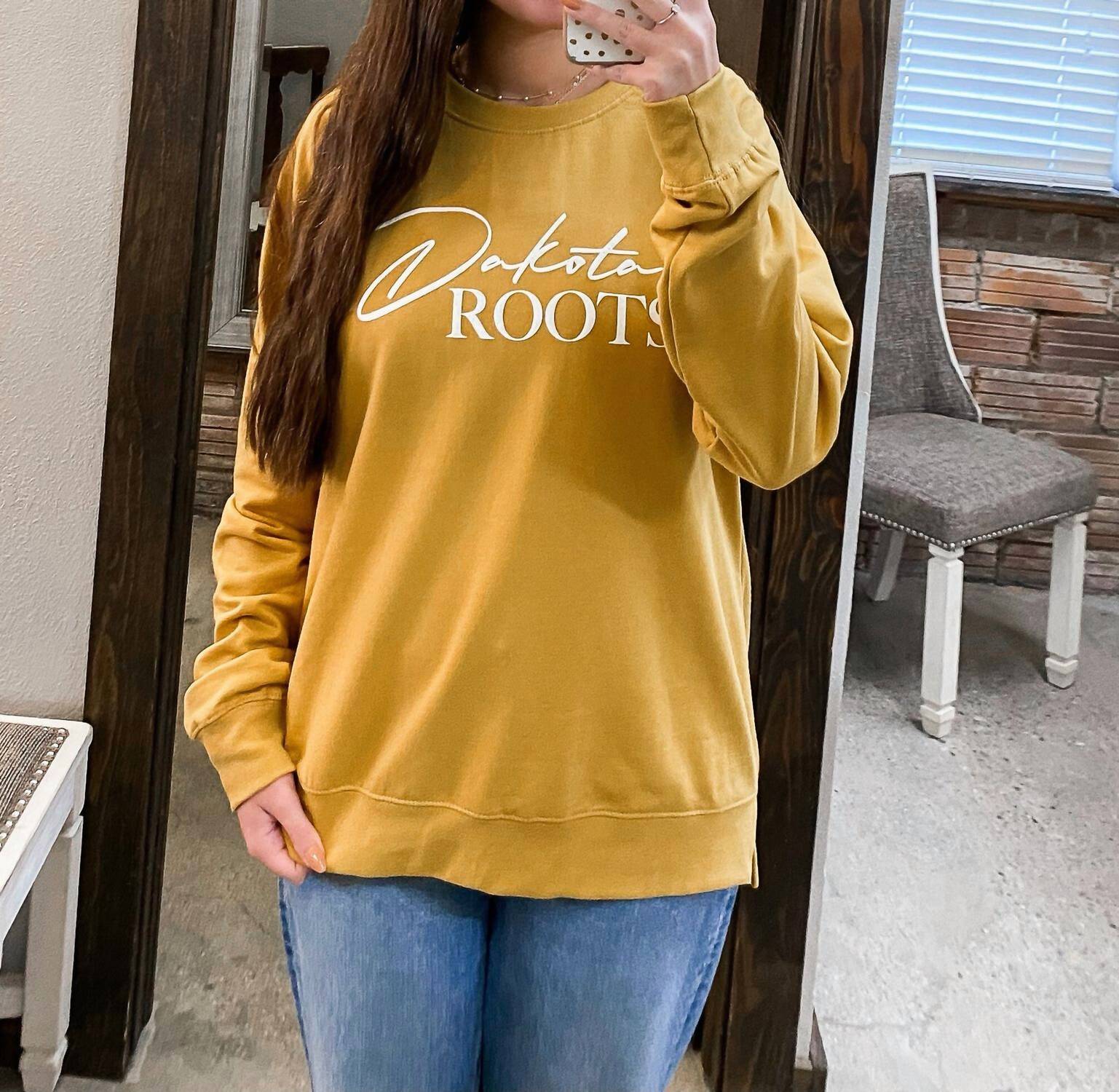 The Minted Olive - Dakota Roots Puff Print Crewneck Sweatshirt
