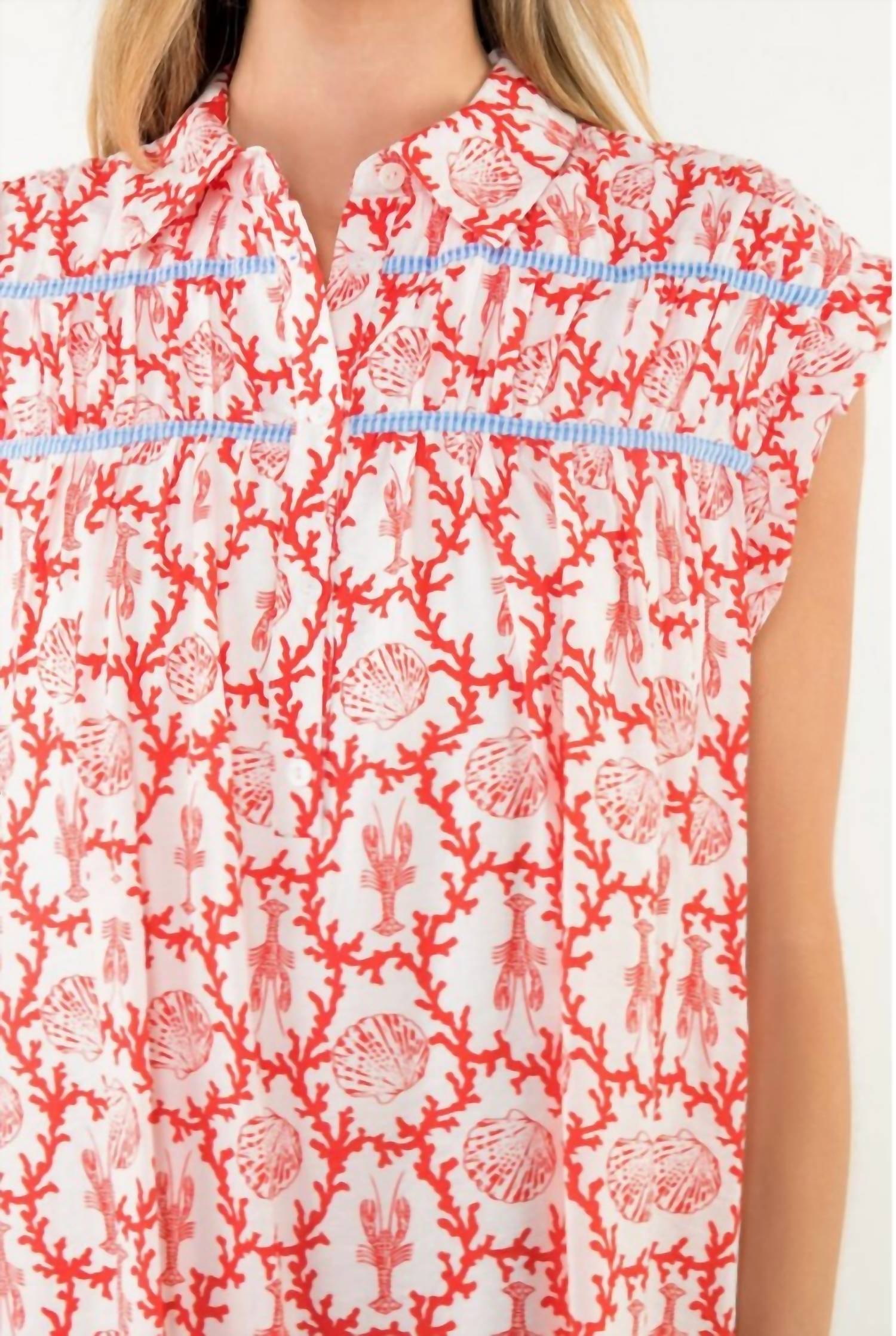 Thml - Lobster & Shell Print Mini Dress