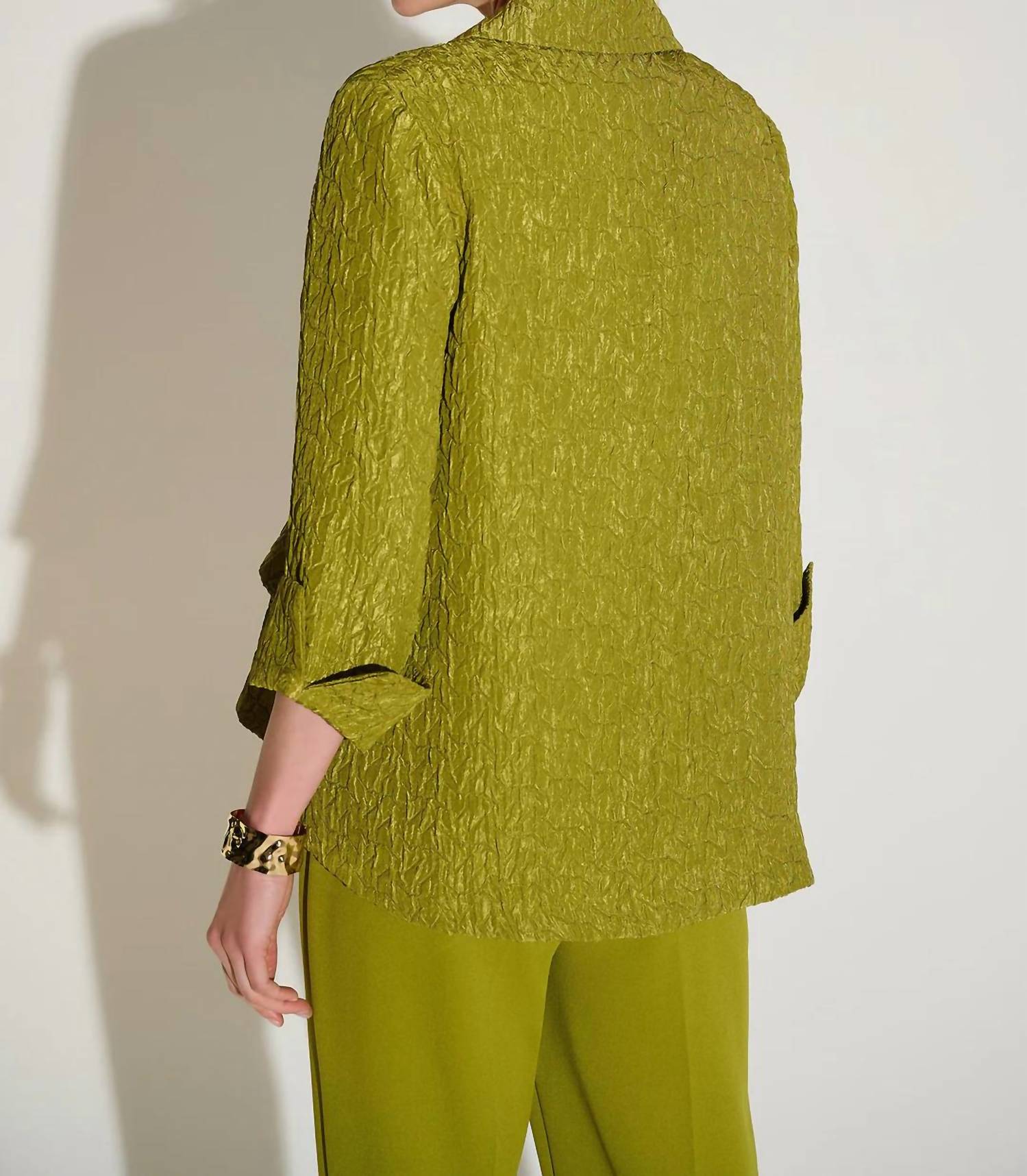 Joseph Ribkoff - Textured Notched Collar Swing Jacket