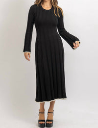 Lalavon - Cam Contrast Bow Dress