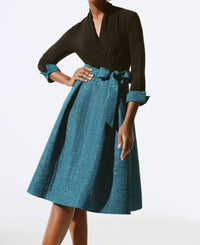 Joseph Ribkoff - Marled Midi Wrap Dress