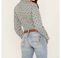 Cinch - Geo Print Long Sleeve Button Down Western Shirt