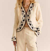 Carolina K - Ali Long Sleeve V-neck Jacket